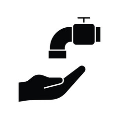 ablution icon solid vector design in trendy style