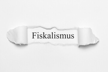 Fototapeta premium Fiskalismus 