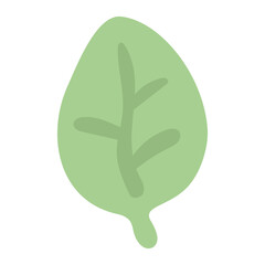 ゆるいテイストの緑の葉イラスト⭐︎PNG