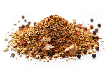 A fresh Poultry seasoning and Poultry seasoning Power isolated on white