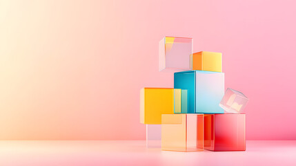 Obraz premium Abstract geometry background 3D