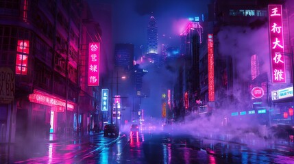 City pop vapor wave style