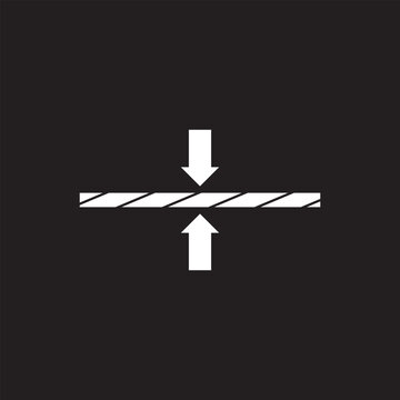 recommend clip art: Thickness icon ,  Dimension Symbol .vector illustration. EPS 10/AI