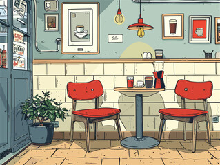 Social Interconnection and Coffee Contemplation: A Cozy Haven for Conversation and Reflection