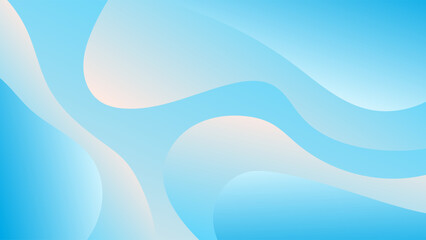 ABSTRACT BLUE BACKGROUND ELEGANT GRADIENT SMOOTH LIQUID COLORFUL DESIGN WITH HNAD DRAWN SHAPES VECTOR TEMPLATE GOOD FOR MODERN WEBSITE, WALLPAPER, COVER DESIGN 