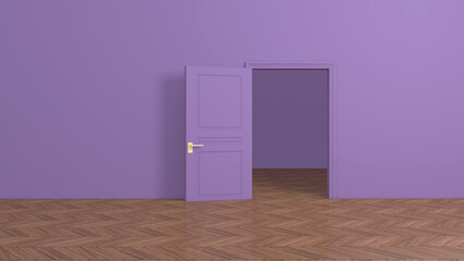 Room interior with Wall Background. 3D rendering ,3D illustration	
