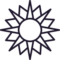 Sun Simple Isolated Minimalistic Symbol for Websites and Apps