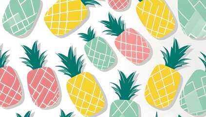 pattern with pineapple