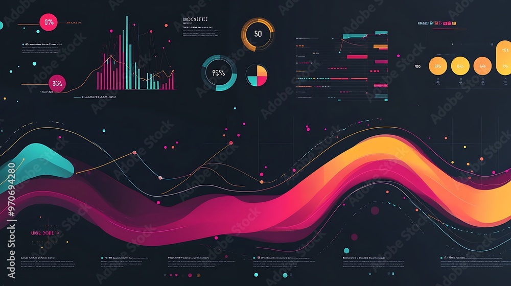 Poster Abstract Digital Data Visualization with Colorful Waves and Graphs