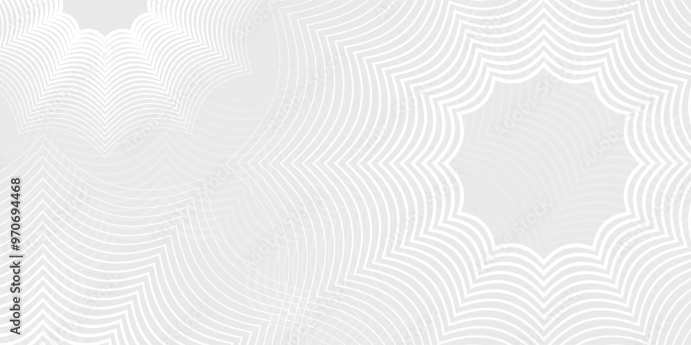 Poster white geometric abstract background overlapping layers on bright space with line effect decoration. 