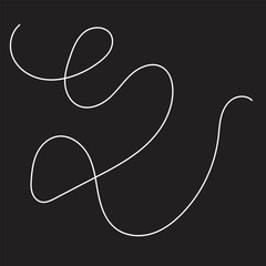 Squiggle line design element. Curved line design. vector illustration. EPS 10/AI	
