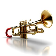 Naklejka premium Trumpet PNG Image - High-Quality Transparent Background