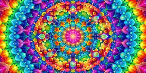 geometricKaleidoscope vibrantRainbow colors fragmentedHeart shapes whimsicalFantasy dreamyUnreal