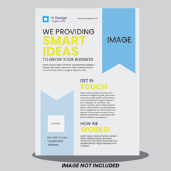 CREATIVE MINIMAL SIMPLE BUSINESS MODERN A4 SINGLE SIDED FLYER DESIGN TEMPLATE