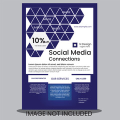 CREATIVE MINIMAL SIMPLE BUSINESS MODERN A4 SINGLE SIDED FLYER DESIGN TEMPLATE