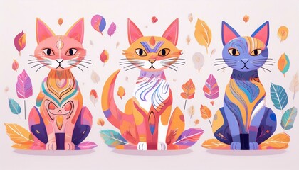 Cat Identity and Cat Concepts Identity Digital Art Painting 