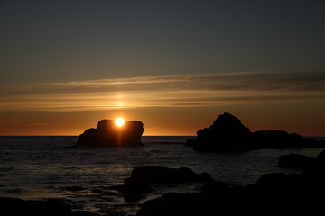 sunset in Trout River Bay Newfoundland Canada