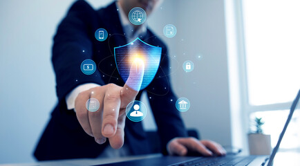Information and cyber security technology services.Network security system. Protecting herself from...