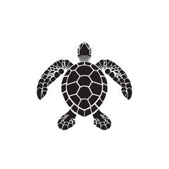 Fototapeta premium Turtle in cartoon, doodle style . Image for t-shirt, web, mobile apps and ui. Isolated 2d vector illustration in logo, icon, sketch style, Eps 10, black and white. AI Generative