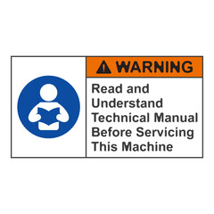 Refer to instruction manual flat symbol