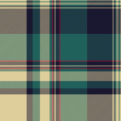 Swatch pattern tartan plaid, sensual texture vector background. Direct check seamless textile fabric in light and teal colors.