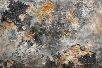 Weathered Concrete Wall with Cracked and Faded Paint