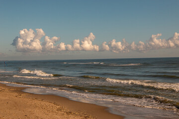 Lidi di Comacchio Adriatic Sea beach and regional park Po Delta storm in summer