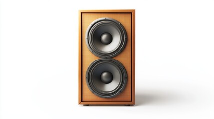 Sound speaker isolated on white background