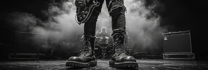 Rock and Roll Boots on Stage