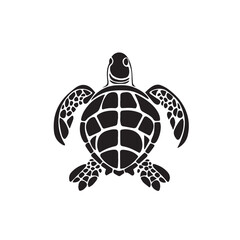 Obraz premium Turtle in cartoon, doodle style . Image for t-shirt, web, mobile apps and ui. Isolated 2d vector illustration in logo, icon, sketch style, Eps 10, black and white. AI Generative
