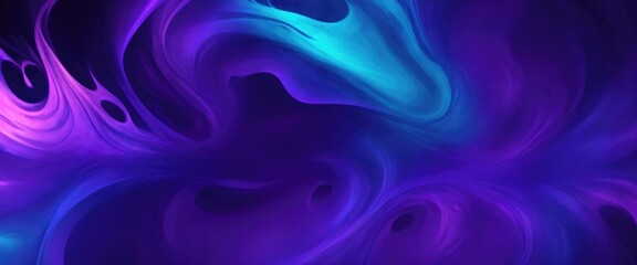 Obraz premium Purple and Blue Swirling Flame Abstract Background