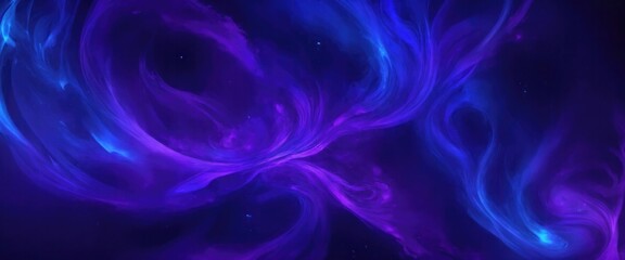 Fototapeta premium Purple and Blue Swirling Flame Abstract Background