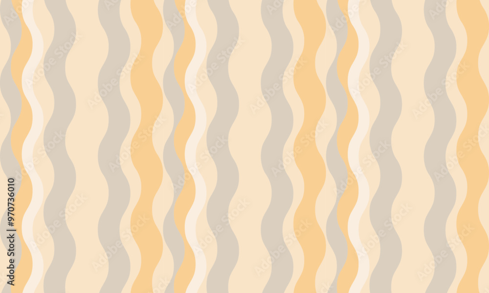 Poster vertical striped design with flowing curves and textured waves. artistic colors blend with simplicit