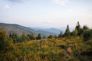 Breathtaking view of the mountain range