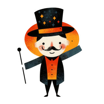 recommend clip art: a circus ringmaster clipart on transparent background