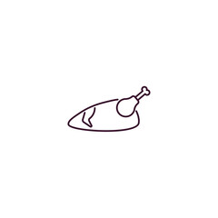 broiler outline icon. Linear vector from kitchen concept. Thin line broiler icon isolated on white background