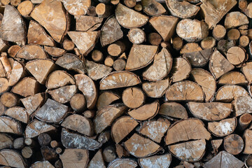 stack of firewood,Freshly made firewood,ecological issues, ecology, nature, wood, deforestation, alternative energy,pile of wood, wood stacked and prepared for further
