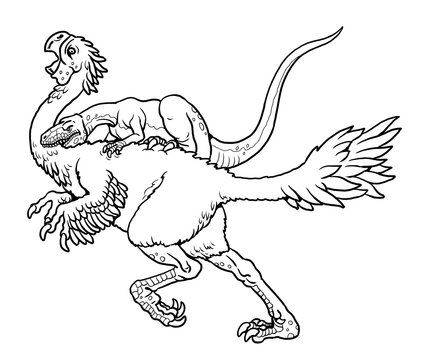 Velociraptor clip art preview