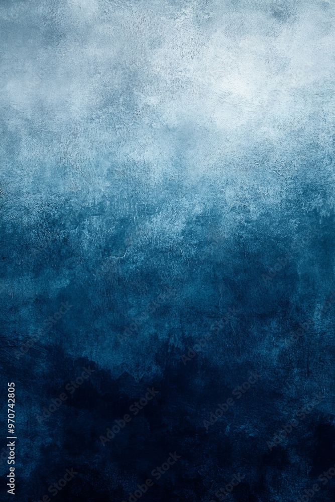 Poster a smooth gradient background from blue to gray, presenting a sky of dusk or dawn with subtle grainin
