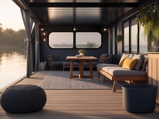 Minimalist Living Aboard an English Houseboat