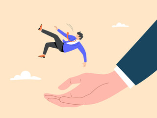 Businessman investors who fell from the sky received gentle help