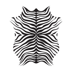 Fototapeta premium Zebra skin. Vector black and white Zebra background illustration . 