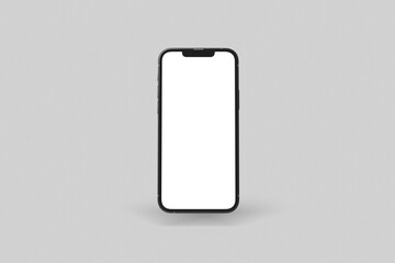 smartphone Mobile iphone with blank white display Vector