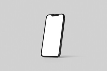 smartphone Mobile iphone with blank white display Vector