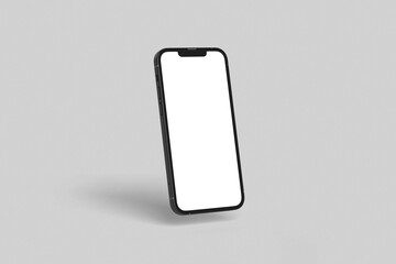 smartphone Mobile iphone with blank white display Vector