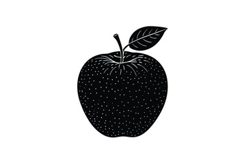 Apple vector silhouette, symbol, Illustration Unique Design, Apple icon, natural fruit with white background