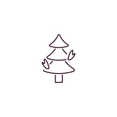 palmatelly outline icon. Linear vector from nature concept. Thin line palmatelly icon isolated on white background