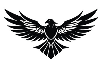 eagle creative logo silhouette, symbol, Illustration Unique Design with white background