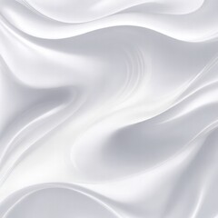Soft Pastel White Shiny Satin Silk Swirl Abstract Wave Background