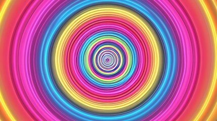 Naklejka premium Abstract hypnotic circle screen optical illusion pop art background texture backdrop wallpaper Hypnosis monitor screen display circular pattern circles moving optical illusion nobody mind control